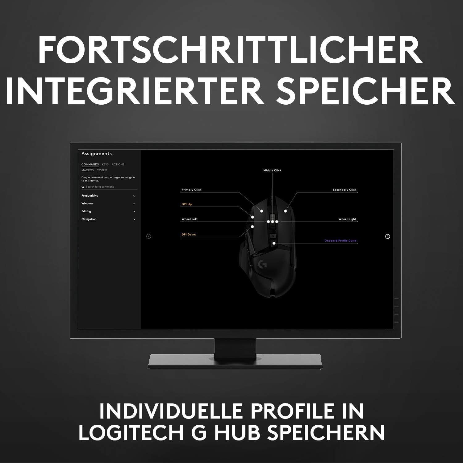 Logitech G502 HERO High-Performance Gaming-Maus Mit HERO 25K DPI Optischem Sensor, Rgb-Beleuchtung, Gewichtstuning, 11 Programmierbare Tasten, Anpassbare Spielprofile, Pc/Mac - Schwarz