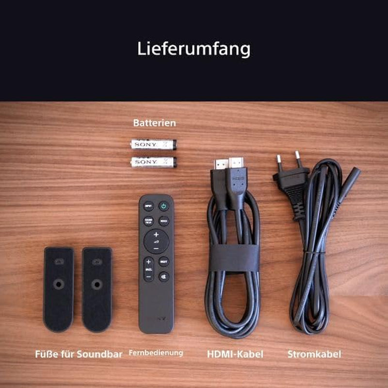 Sony BRAVIA Theatre System 6 (5.1-Kanal-Surround Sound, 1000 W, Inkl. Rücklautsprecher & Subwoofer, Dolby Atmos, DTS:X, AI Voice Zoom 3 Mit BRAVIA TV, DSEE, Multi-Stereo-Party-Modus) Schwarz
