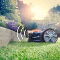 Lawnmaster Ocumow®16 Mähroboter Kabellos Für Geeignet Für Bis Zu 150 ㎡ Selbstfahrender Rasenmäher Roboter Hindernisvermeidung Geraeuscharm Mähroboter Ohne Begrenzungskabel