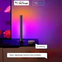 RGB Lightbar Funktioniert Mit Alexa, Gaming Lampe, Fernseher Beleuchtung per App Und Fernbedienung, Musik Sync, Timer, Ambiente Lampe Für Schreibtisch Monitor Zimmer Feiertage