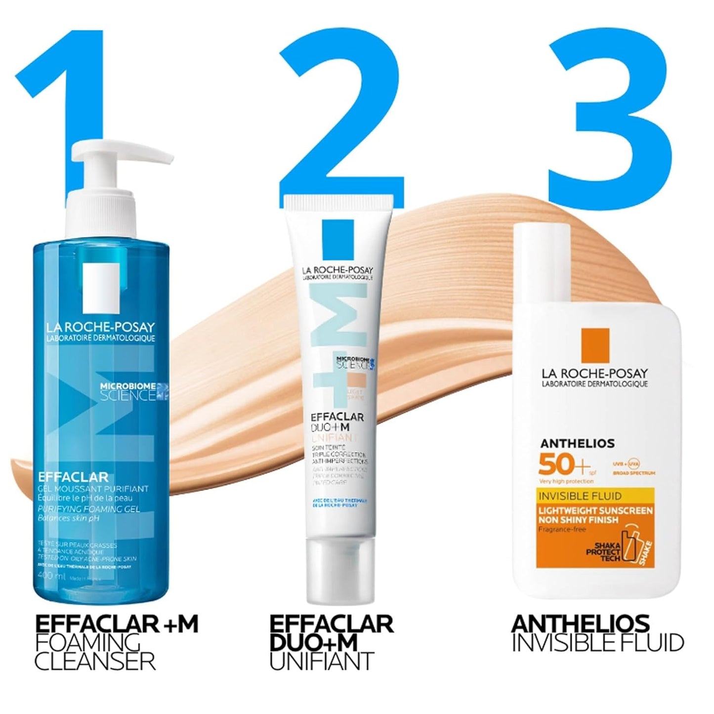 La Roche Posay Effaclar Duo+M Unifiant Hell, Getönte Gesichtspflege, Dreifach Korrigierende, Tiefenwirksame Pflege Gegen Unreinheiten Und Pickelmale, Anti-Rückfall, Für Zu Akne Neigende Haut, 40 Ml