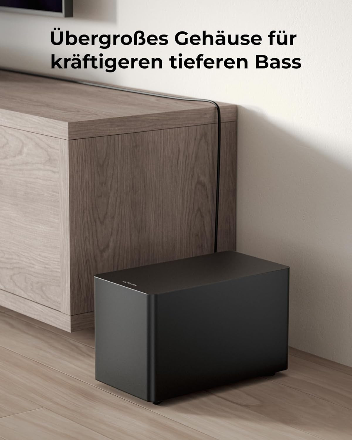 ULTIMEA 5.1Ch Soundbar Mit Dolby Atmos, Voicemx, Bassmx, APP, Heimkino 4D Surround Sound System, 340W Soundbar Für TV Geräte Mit Subwoofer, Bluetooth 5.4, Poseidon M60 Boom