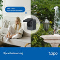 Tapo P410M WLAN Outdoor Steckdose, Smart Home Plug Mit Stromzähler, IP54, Funktioniert Mit Alexa, Google Assistant, Siri, Smartthings & Matter, Fernsteuerung, Zeitplan, 2,4 Ghz WLAN, 3680W/16A