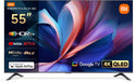 XIAOMI a Pro, 55" (140 Cm), 4K UHD QLED, Smart TV, Google TV, Triple Tuner DVB-C/S/S2/T/T2, HDR10+, Game Boost 120Hz, MEMC, Sprachsteuerung Mit, 2+8GB, Kompatibel Mit Apple Airplay & Google Cast
