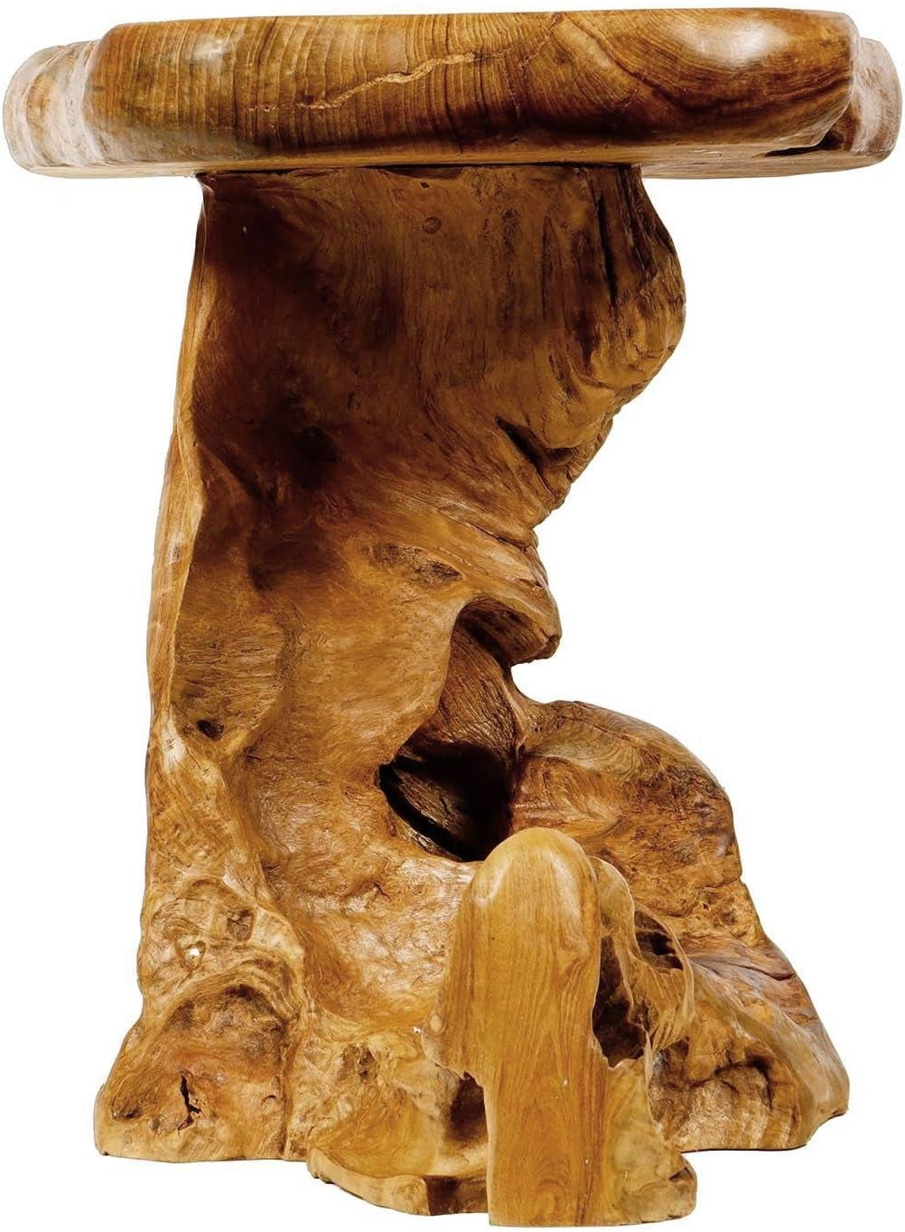 Windalf Rustikaler Couchtisch Juna 61 Cm Garten & Balkon Beistelltisch Handarbeit Wurzelholz