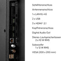 MEDION 138,8 Cm (55 Zoll) QLED Fernseher (Smart-Tv, Dolby Vision HDR, VIDAA Store, Prime Video, Disney+, DAZN, Paramount+, DTS X, Dolby Atmos, PVR, Bluetooth, MD 855600)