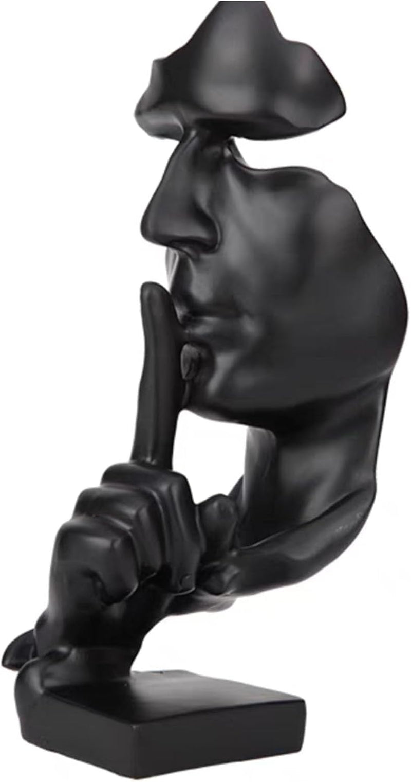 Skulptur Deko，Moderne Minimalistische Abstrakte Skulptur Handwerk Dekoration Wohnzimmer Weinschrank Schlafzimmer Zimmer Dekorationen Büro Dekoration (Schwarz)