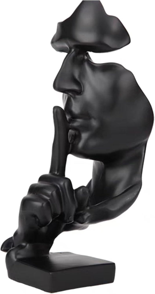 Skulptur Deko，Moderne Minimalistische Abstrakte Skulptur Handwerk Dekoration Wohnzimmer Weinschrank Schlafzimmer Zimmer Dekorationen Büro Dekoration (Schwarz)