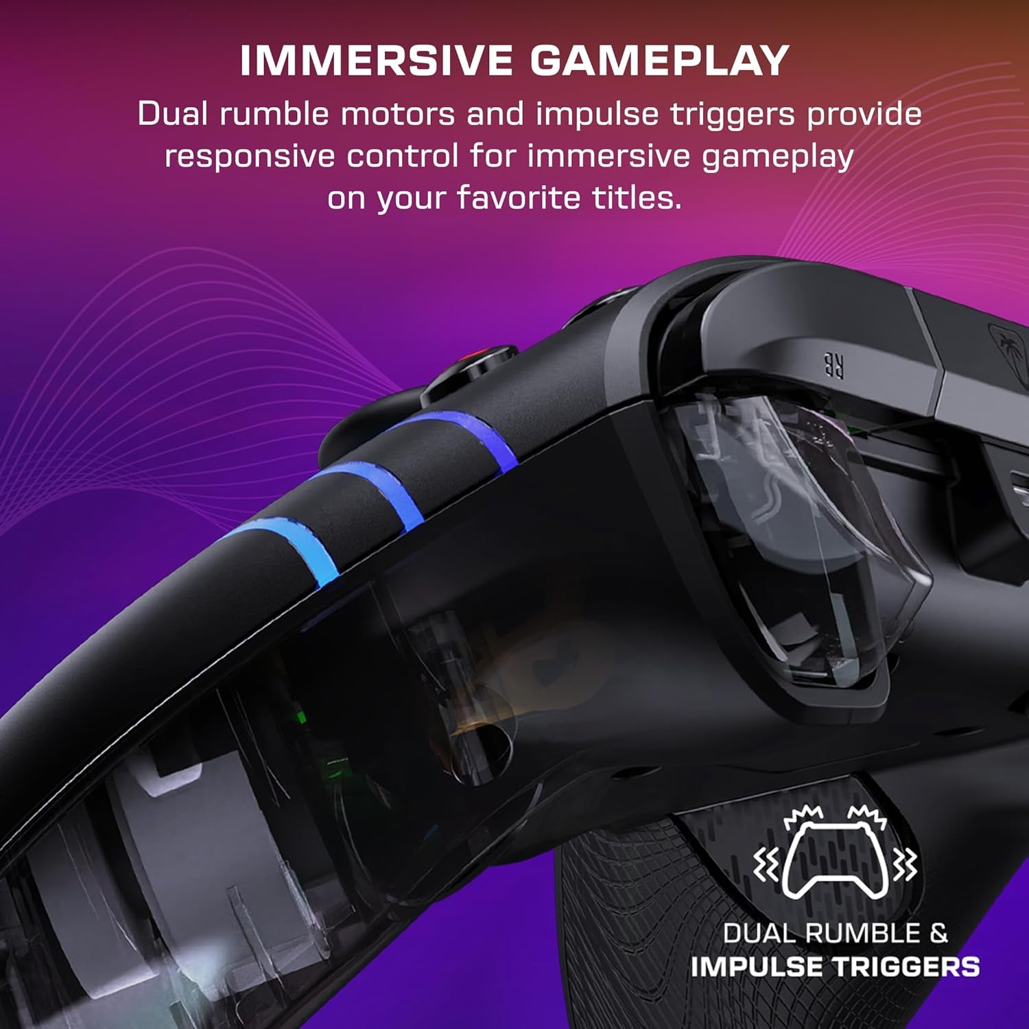 Turtle Beach Afterglow Wave Controller Schwarz Wired RGB Gaming Controller – Lizenziert Für Xbox Series X Oder S, Xbox One Und Windows