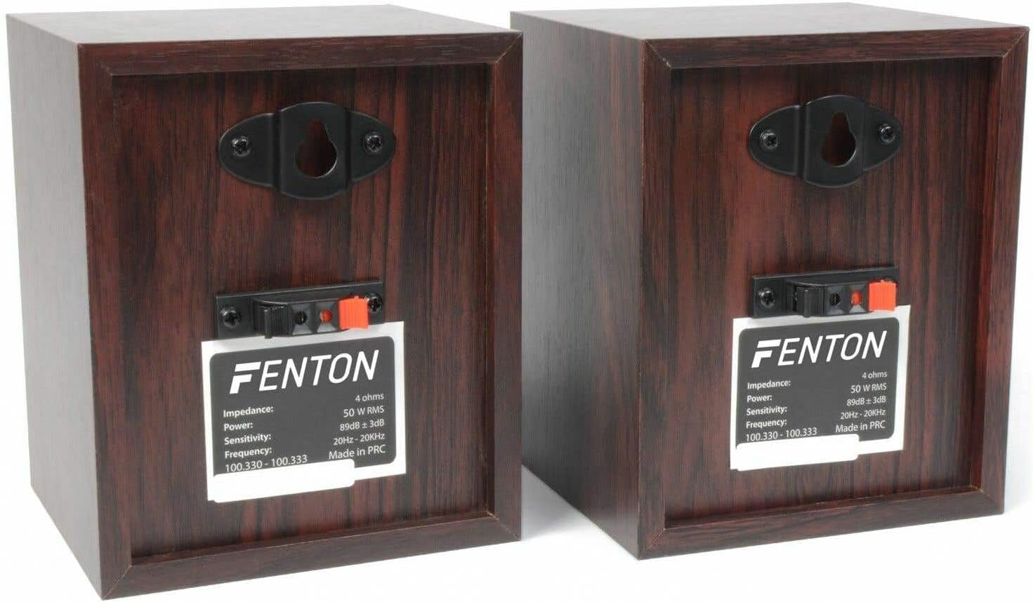 Fenton HF5W - Heimkino Musikanlage Für Audiosystem 1150 Watt - 5.0 Surround Sound System, 5-Teiliges Home Entertainment System, Heimkino Soundsystem, Für Zuhause, Wohnzimmer - Nussbraun