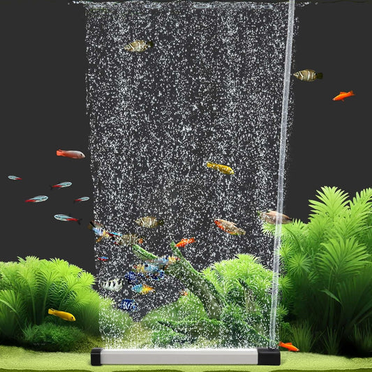 Aquarium Sauerstoff Blasenstreifen, Aquarium Luftausströmer Leise, Sauerstoffstein Für Aquarium Set, Aquarium Sprudler Fish Tank Bubbler Mit Luftschlauch Für Süßwasser Und Salzwasser (15Cm)