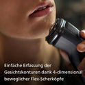 Philips Shaver Series 3000X – Elektrischer Rasierer Für Herren in Schwarz, Nass- Und Trockenrasur, Mit Skinprotect-Technologie, Ausklappbarem Bartschneider (Modell X3001/00)
