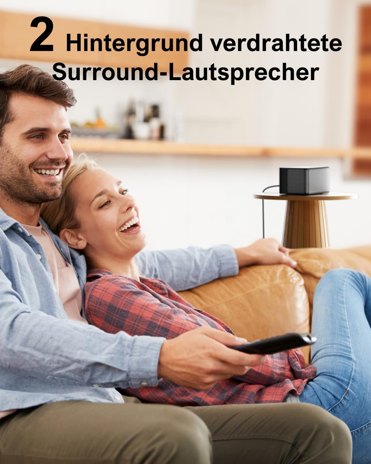 ULTIMEA 7.1 Surround Sound System Für TV Mit Dolby Atmos, App Steuerung, 4 Kabelgebundene Surround-Lautsprecher, 460W Soundbar Für Smart TV Mit Wireless Subwoofer, Heimkino Sound System, Poseidon D80