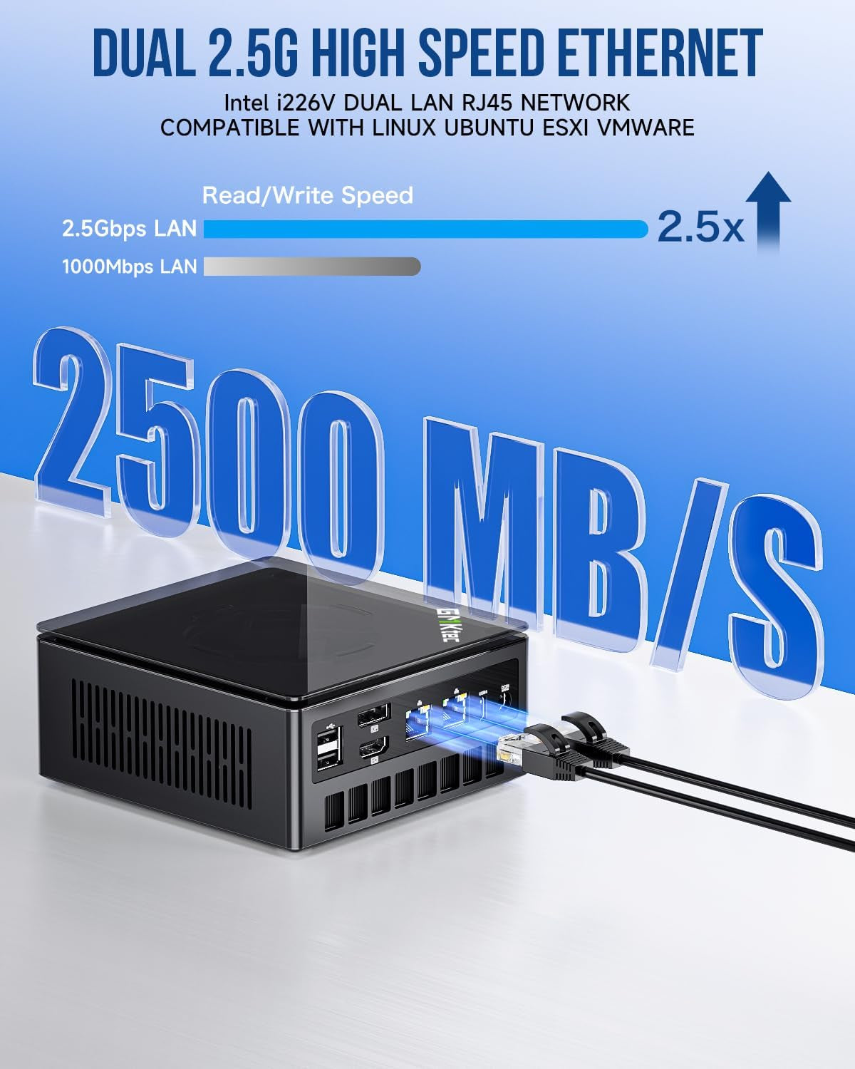 Gmktec AMD Ryzen 7 Gaming Mini PC 8845HS (8K/16T, Bis Zu 5,1 Ghz) K8 plus 32 GB DDR5 RAM 1 TB SSD, Mini Computer Oculink/Dual NIC 2,5G/Wifi 6/BT5.2/HDMI 2.1/USB4/USB3.22 + USB2.02.