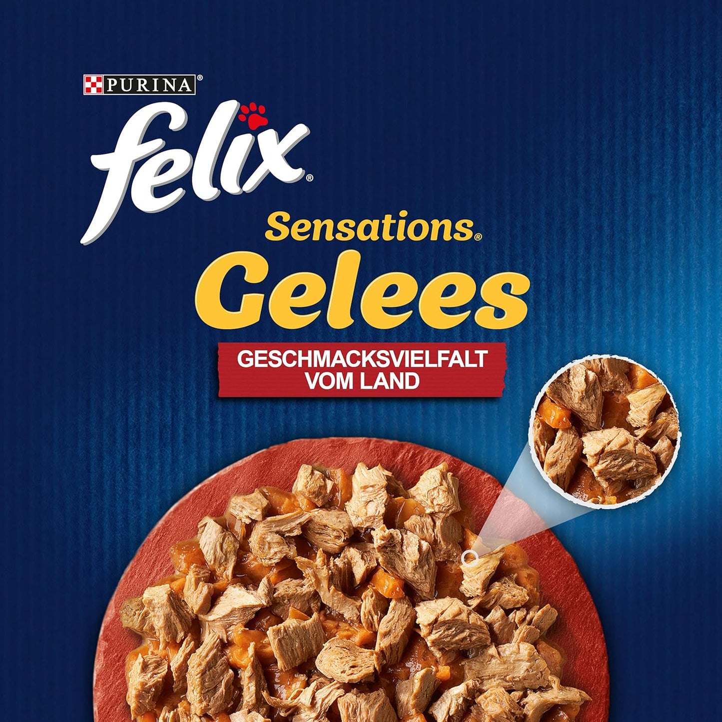 Felix Sensations Gelees Katzenfutter Nass in Gelee, Sorten-Mix, 4Er Pack (4 X 24 Beutel À 85G)