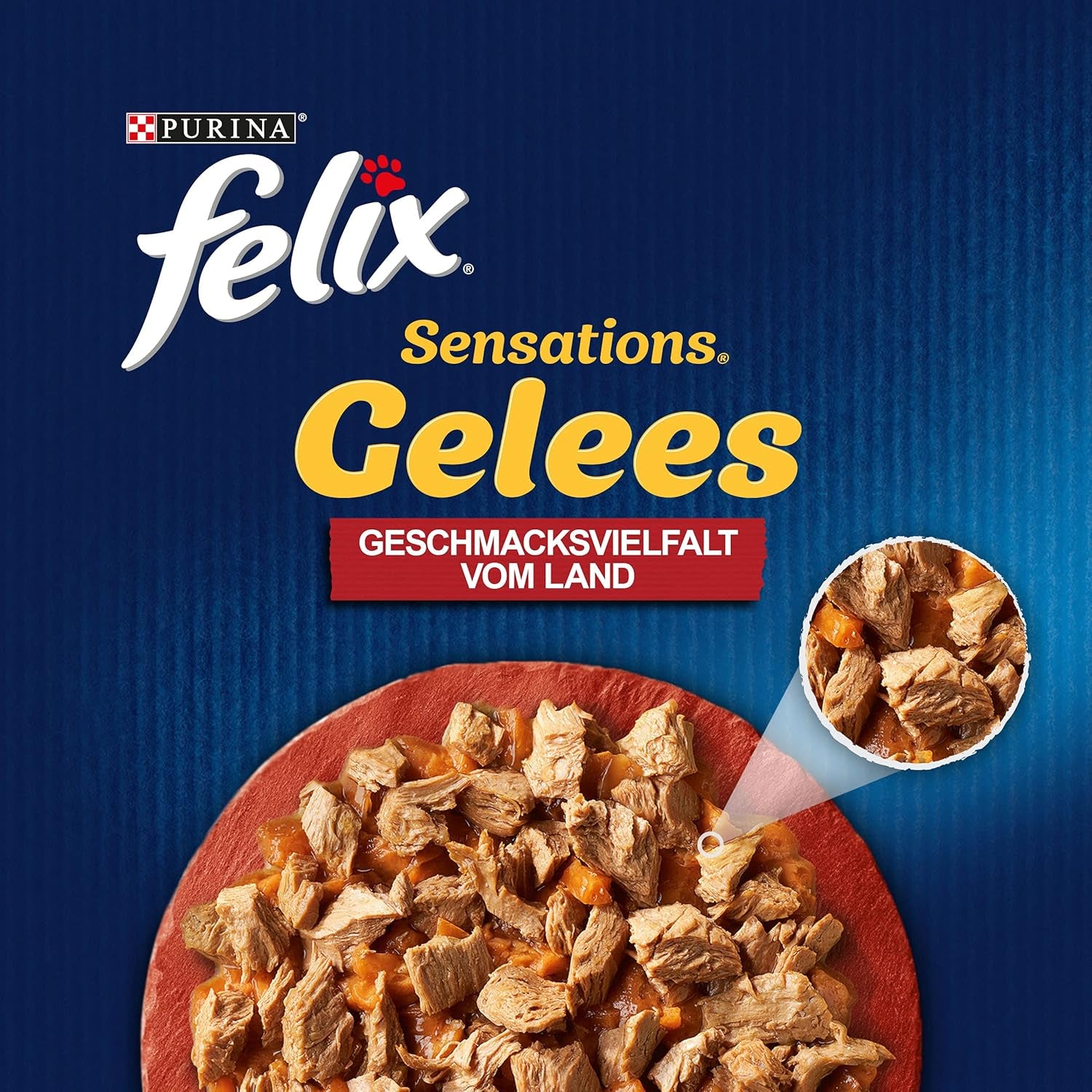 Felix Sensations Gelees Katzenfutter Nass in Gelee, Sorten-Mix, 4Er Pack (4 X 24 Beutel À 85G)