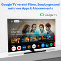 MEDION 138,8 Cm (55 Zoll) QLED Fernseher (Smart TV, 4K, Dolby Vision HDR, Prime Video, Disney+, Dolby Atmos, DTS X, Kompatibel Mit Google TV, PVR, Bluetooth, MD 855700)