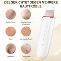 Ultraschallpeelinggerät Für Gesicht, ANLAN IPX7 Wasserdicht Ultraschall Skin Scrubber 6 in 1 Gesichtsreinigungsgerät Blau Rotlichtlampe Gesicht Porenreiniger Mit Type-C Ladebasis