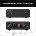 Fosi Audio V3 Mono Leistungsverstärker Für Passive Lautsprecher, Mini Monoblock Class D Verstärker Mit TPA3255, 240W Hifi Heimkino AVR Receiver, RCA/XLR Symmetrische Eingänge, 48V/10A Netzteil