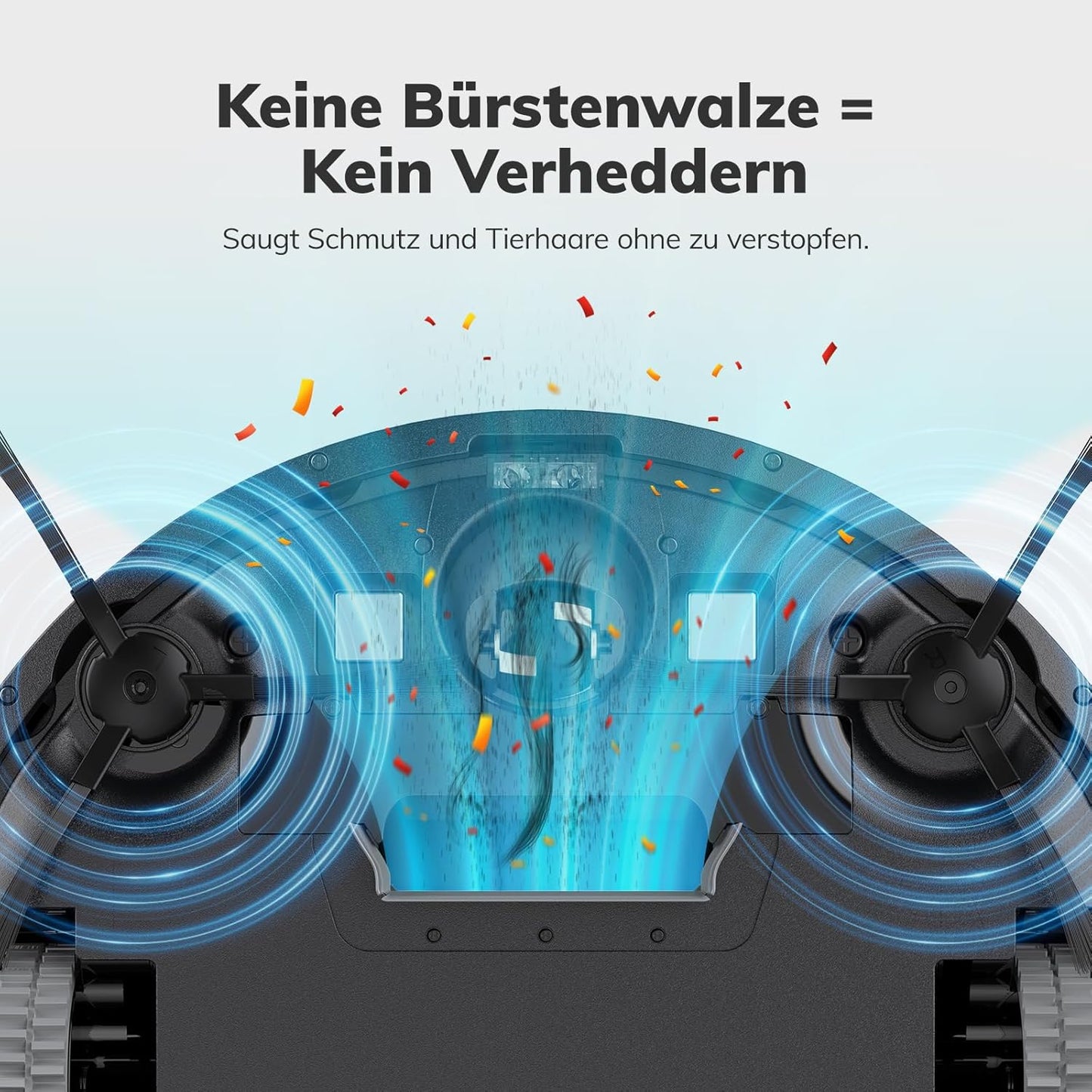 Saugroboter, Bürstenloses Design Staubsauger Roboter, Starkes Saugen, Selbstladend, Fernbedienung, Flach, Leise, Geeignet Für Tierhaare & Hartböden, E3