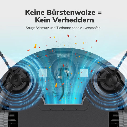 Saugroboter, Bürstenloses Design Staubsauger Roboter, Starkes Saugen, Selbstladend, Fernbedienung, Flach, Leise, Geeignet Für Tierhaare & Hartböden, E3