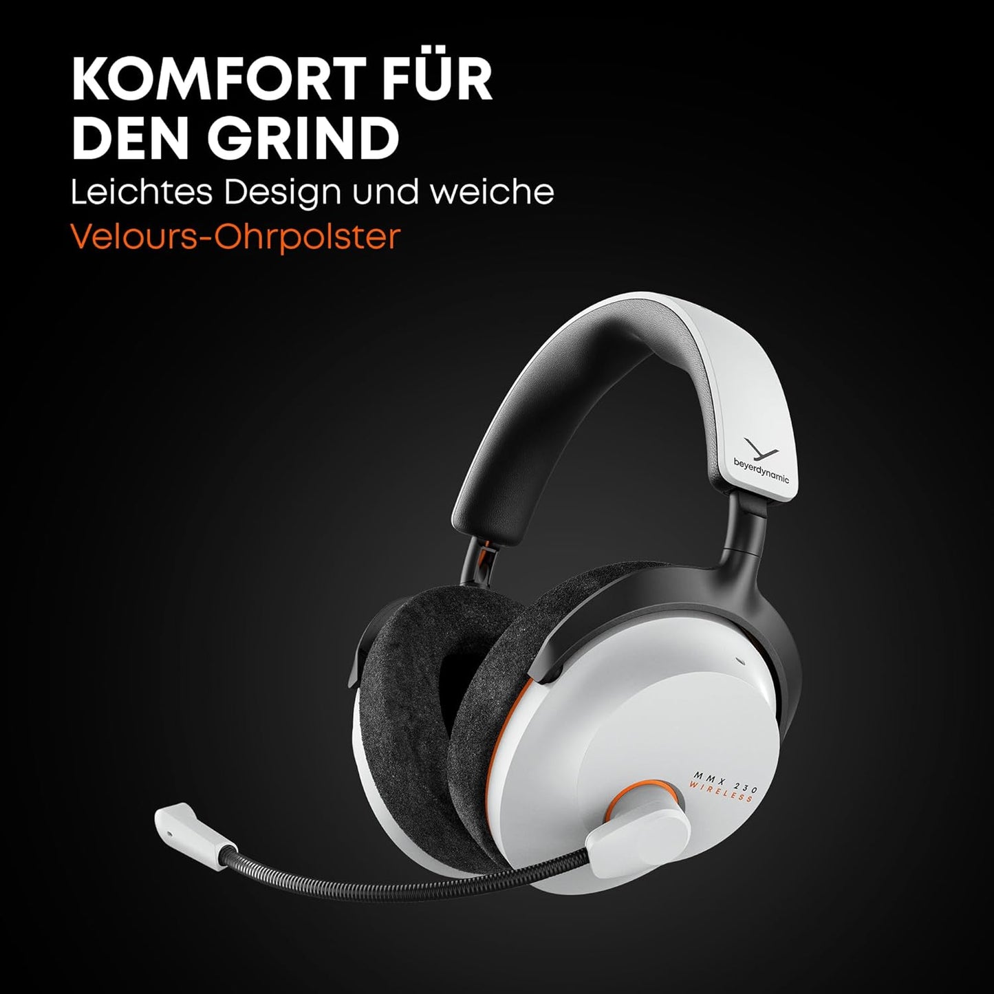 Beyerdynamic MMX 230 Wireless Gaming Headset Mit ANC Und Bluetooth® 6.0, 60 Stunden Akkulaufzeit, Ersetzbarem Akku, in Schwarz