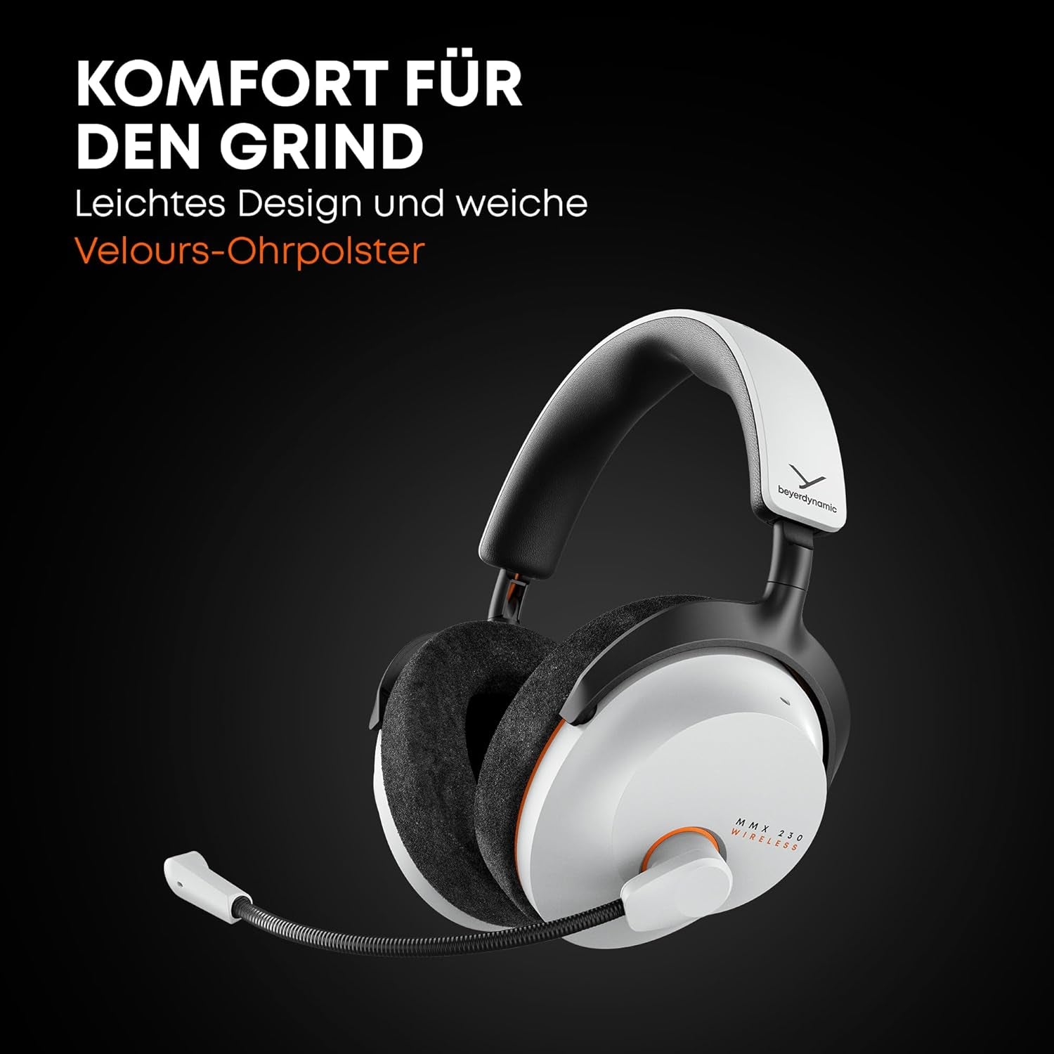 Beyerdynamic MMX 230 Wireless Gaming Headset Mit ANC Und Bluetooth® 6.0, 60 Stunden Akkulaufzeit, Ersetzbarem Akku, in Schwarz