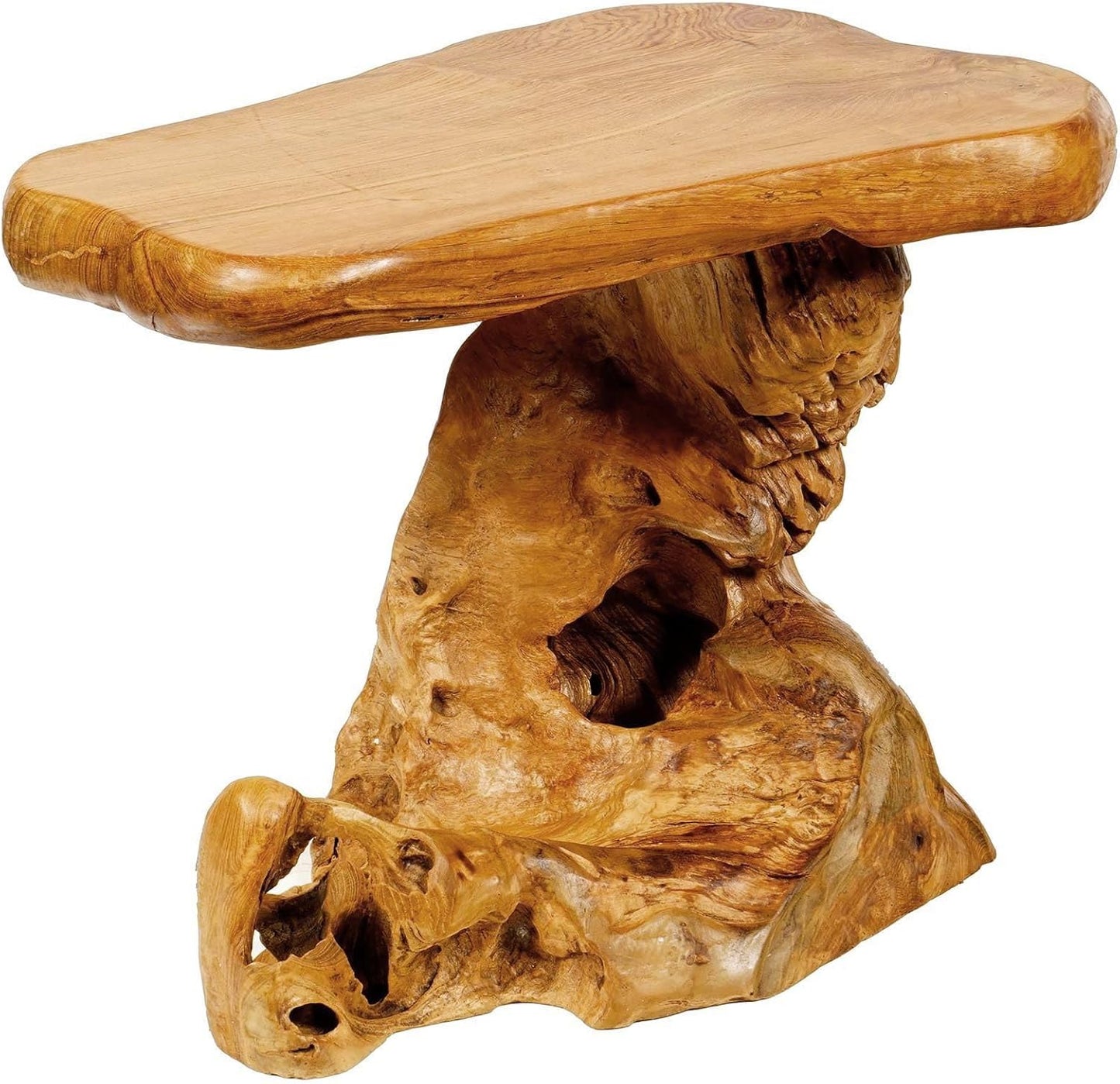 Windalf Rustikaler Couchtisch Juna 61 Cm Garten & Balkon Beistelltisch Handarbeit Wurzelholz