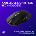 Logitech G305 LIGHTSPEED Kabellose Gaming-Maus Mit HERO 12K DPI Sensor, Wireless Verbindung, 6 Programmierbare Tasten, 250 Stunden Akkulaufzeit, Leichtgewicht, Pc/Mac - Schwarz