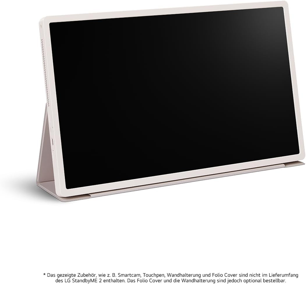 LG 27LX6TDGA TV (27 Zoll) Lifestyle TV Stanbyme 2 (QHD Touchscreen, 60Hz, Integrierter Akku, Streaming Apps) Beigefarben