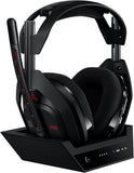 Logitech G Astro A50 LIGHTSPEED, Kabelloses Gaming-Headset + Basisstation (5. Generation), PRO-G GRAPHENE, 3-System-Umschaltung, USB-C, Xbox, PS5, Pc/Mac, Nintendo Switch/Switch 2, Bluetooth - Schwarz