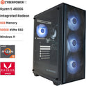 CYBERPOWERPC Regiment Gaming-Pc - AMD Ryzen 5 4600G with Radeon Grafik, 8GB RAM, 500GB Nvme SSD, 450W PSU, Windows 11, Sylph RGB