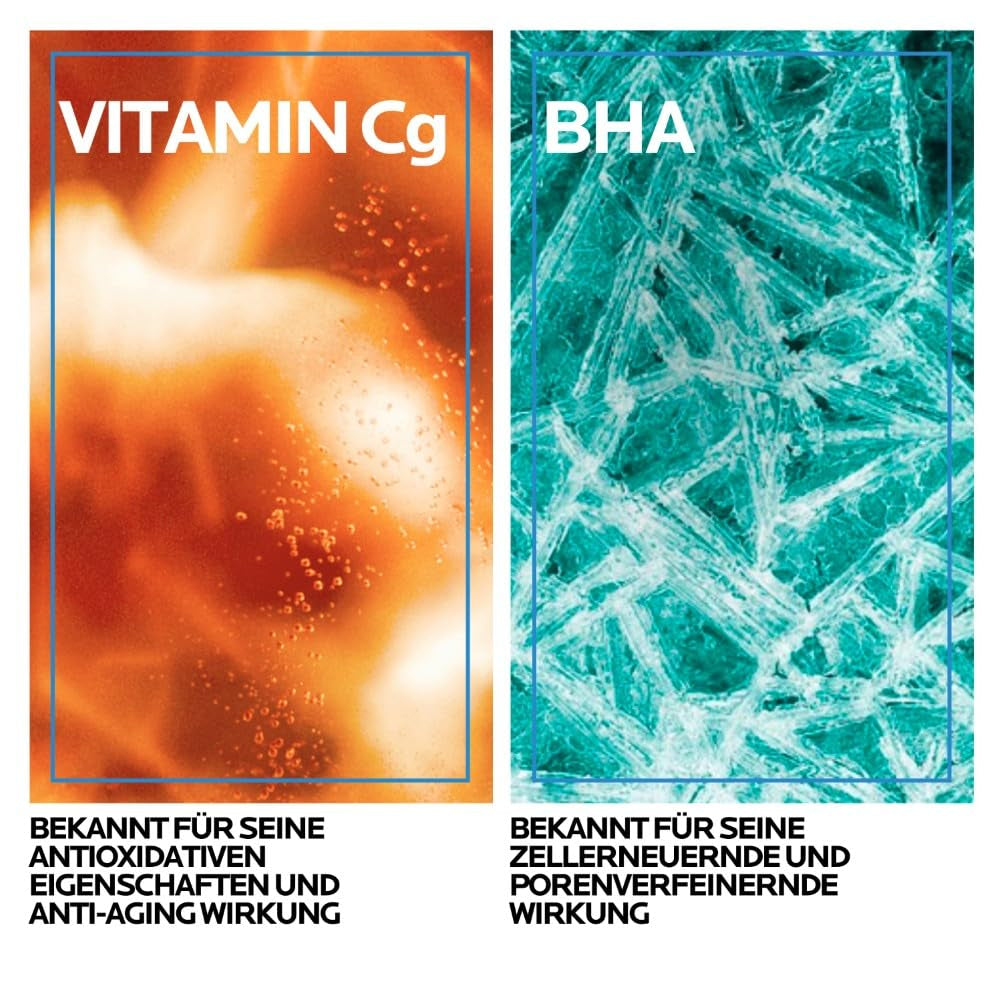 La Roche Posay Pure Vitamin C Purifying Cleanser, Klärende Gesichtsreinigung Mit Vitamin C, Für Empfindliche Haut, Feuchtigkeisspendend, Ölfrei, Nicht-Komedogen, 200 Ml