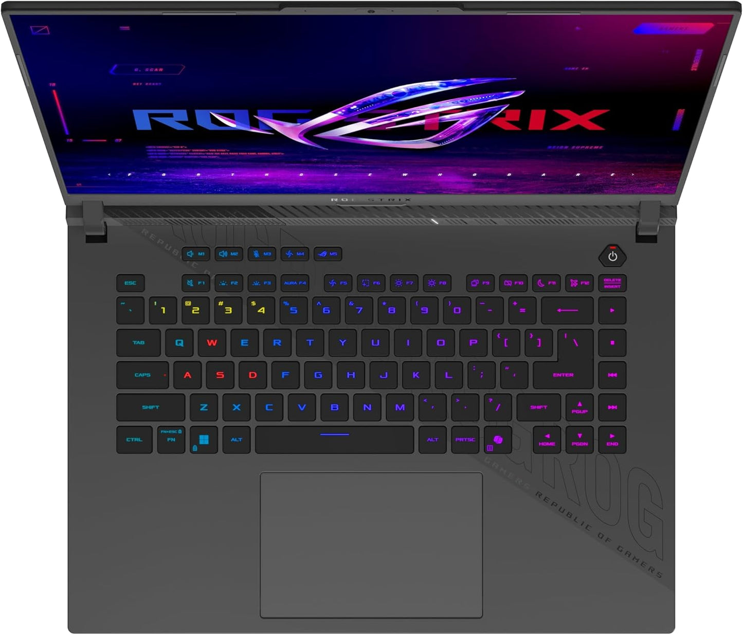 ASUS ROG Strix G16 G614FM Laptop | 16" WUXGA 165Hz/3Ms 16:9 IPS Display | AMD Ryzen 9 9955HX | 16GB RAM | 1TB SSD | NVIDIA RTX 5060 | Win11 Home | QWERTZ | Eclipse Gray | 3Monate Gamepass