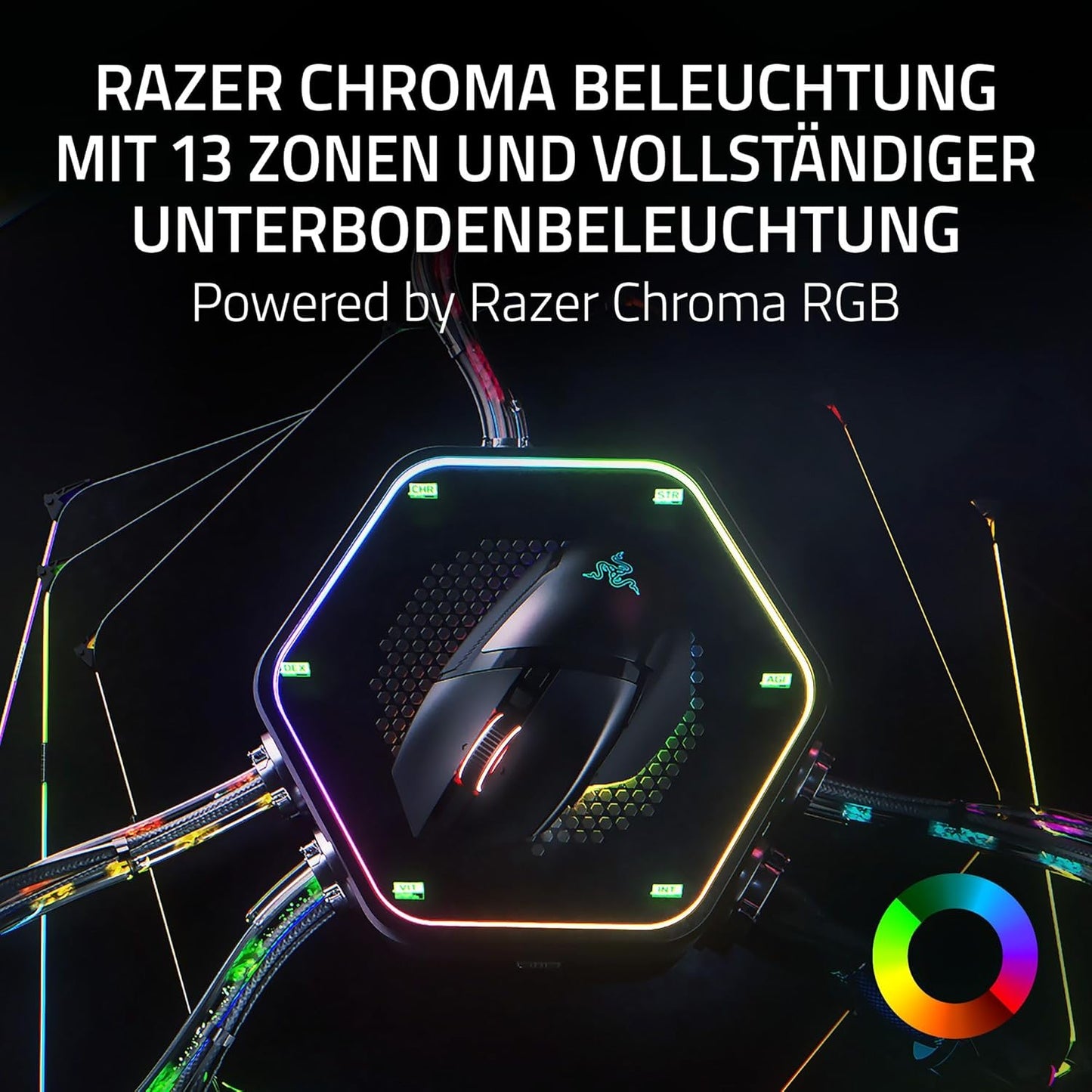 Razer Basilisk V3 Pro 35K Phantom Green Edition - Anpassbare Kabellose Ergonomische Rgb-Gaming-Maus - Optischer 35K DPI Sensor (4-Wege-Scrollrad, 13 Anpassbare Tasten) Phantom Green