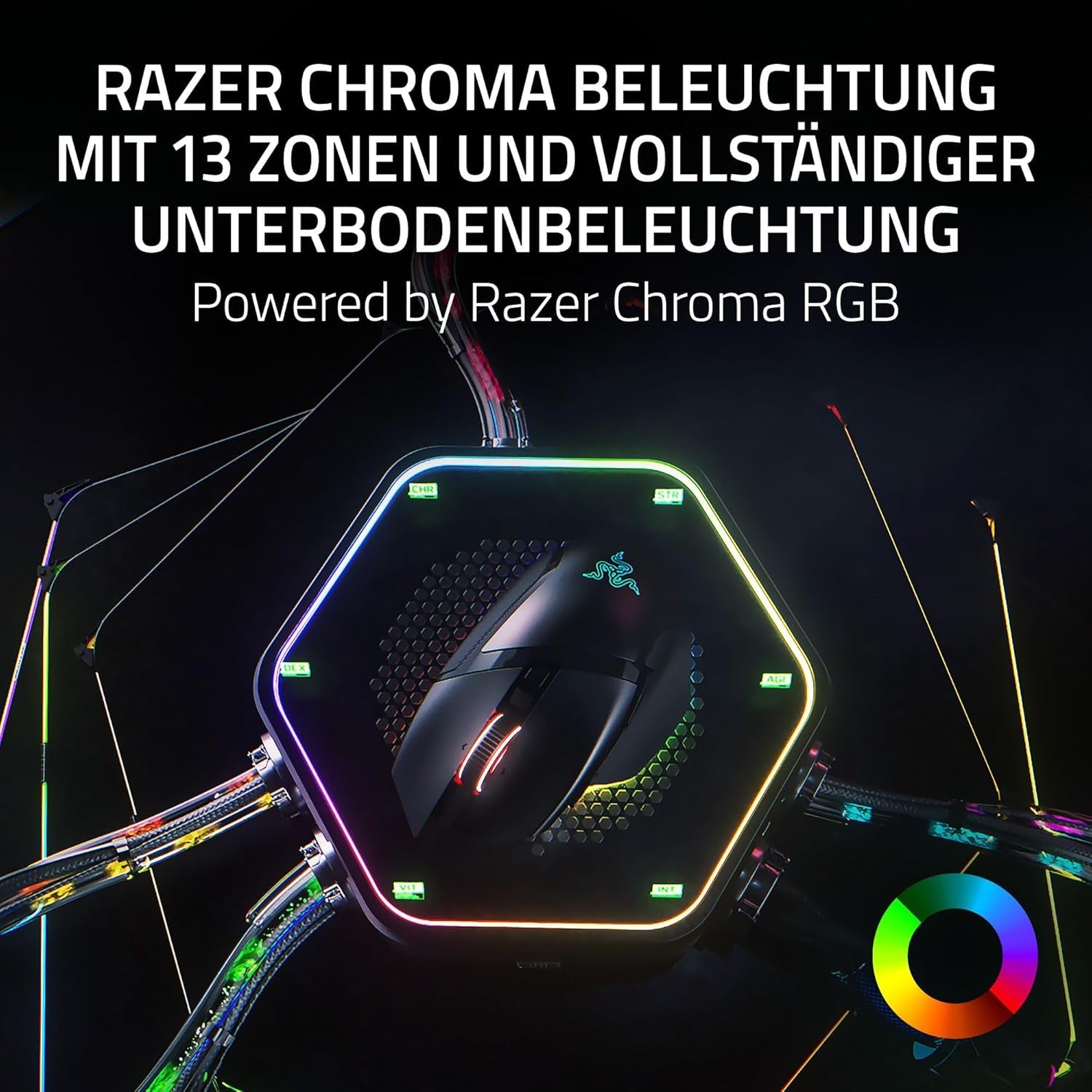 Razer Basilisk V3 Pro 35K Phantom Green Edition - Anpassbare Kabellose Ergonomische Rgb-Gaming-Maus - Optischer 35K DPI Sensor (4-Wege-Scrollrad, 13 Anpassbare Tasten) Phantom Green