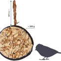 Dobar® 10X Gefüllte Kokosnuss Vogelfutter Zum Aufhängen - 5 Sorten Vogelfutter Für Die Ganzjahresfütterung - Fettfutter-Füllungen Für Wildvögel - Wildvogelfutter 2 Kg (1Er Pack)