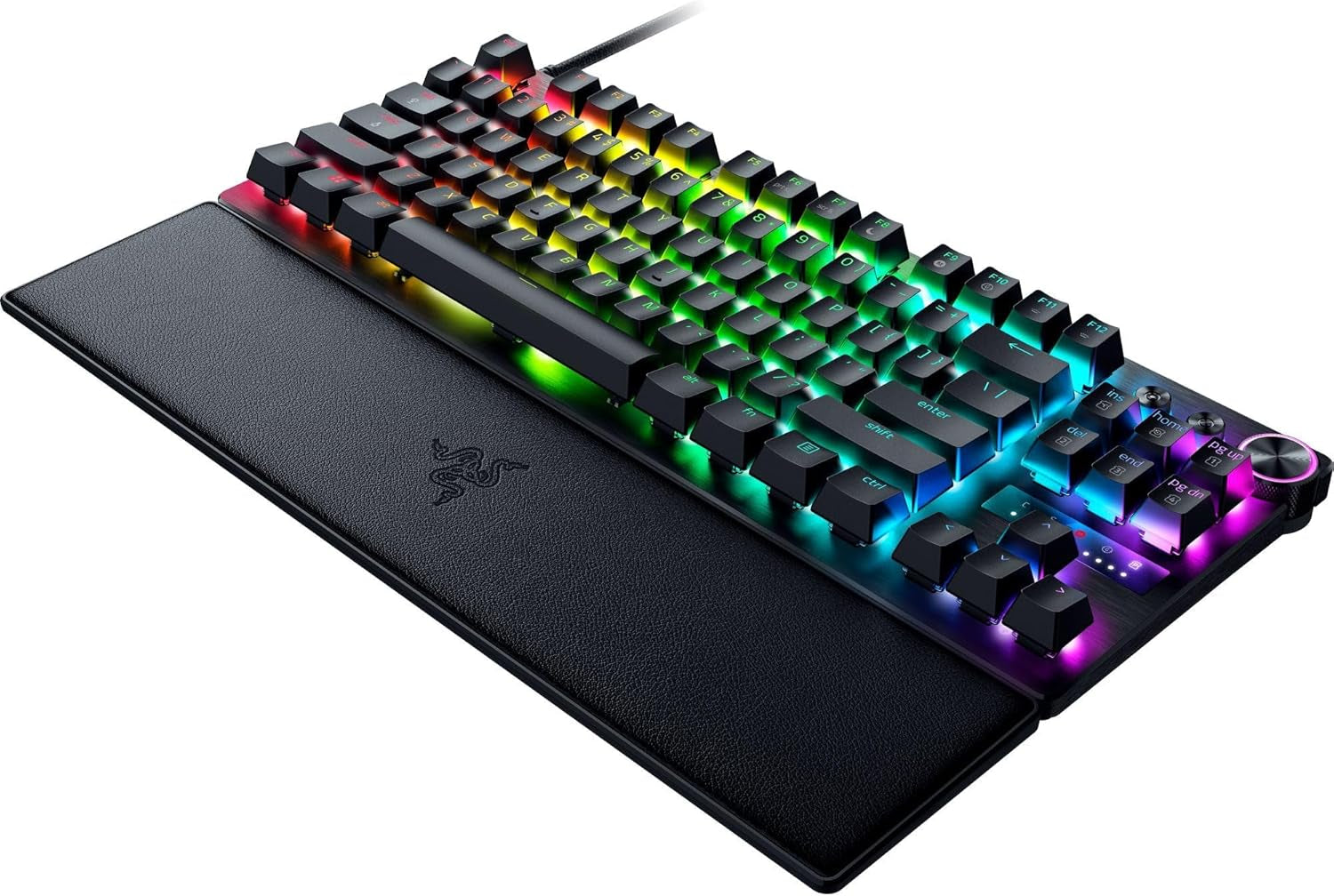 Razer Huntsman V3 Pro Tenkeyless - Analoge Optische TKL E-Sport PC Gaming-Tastatur Ohne Ziffernblock - Snap Tap - Rapid Trigger - Digitaler Drehregler & Steuerungstaste - QWERTZ De-Layout | Schwarz