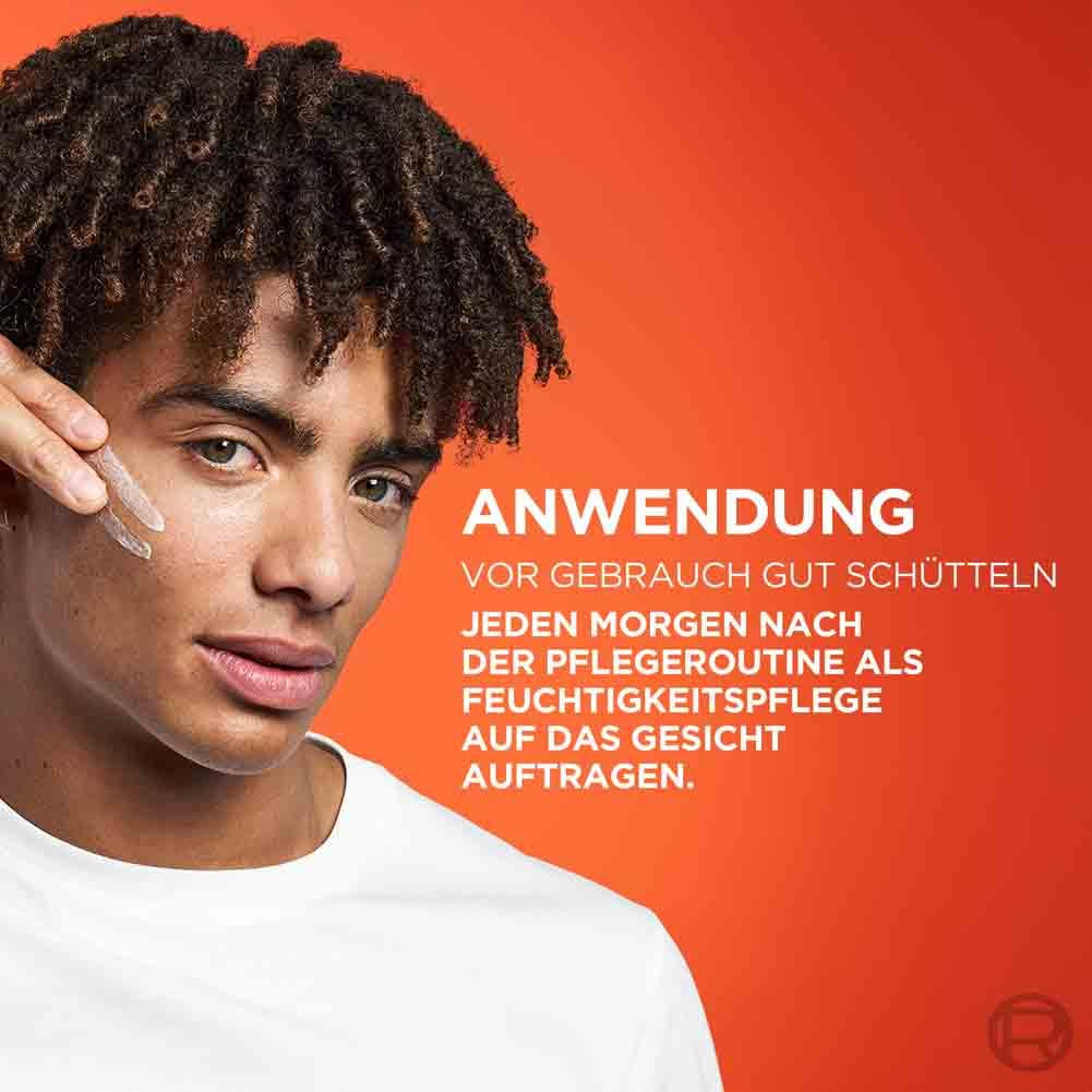 L'Oréal Men Expert UV Sonnenschutz LSF 50 Für Männer, Invisible Fluid Für Das Gesicht Gegen Sonnenstrahlen, Herren Sonnencreme SPF 50+ Gegen Hautalterung Mit Vitamin C, Hydra Energy, 1 X 50 Ml