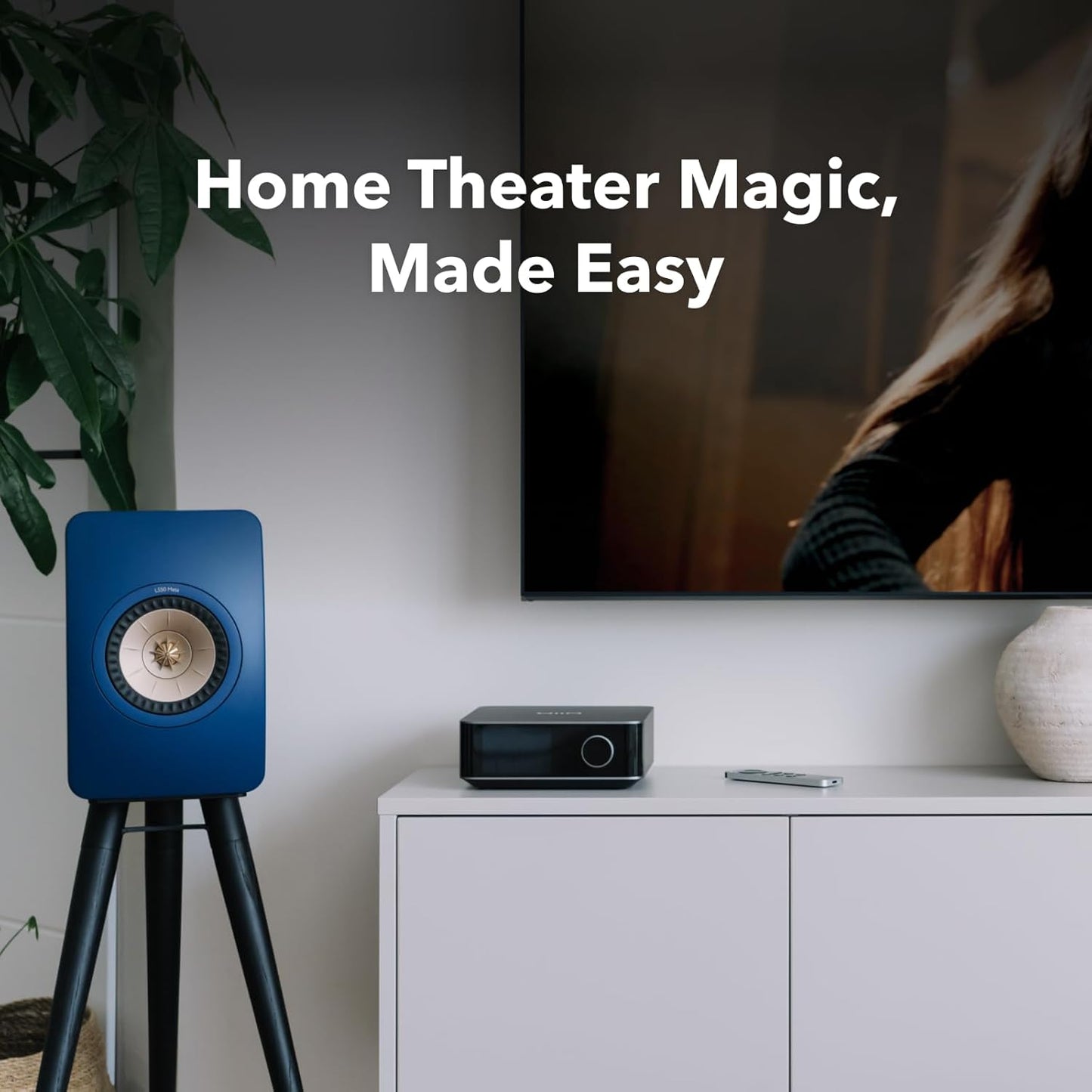 Wiim Amp Ultra Mit Voice Remote 2 | 100W Streaming-Verstärker Mit ESS ES9039Q2M DAC & Dual TI TPA3255 Amps | Integrierter Roomfit EQ & Touchscreen | HDMI ARC, Optisch, Rca-Eingänge | Space Grau