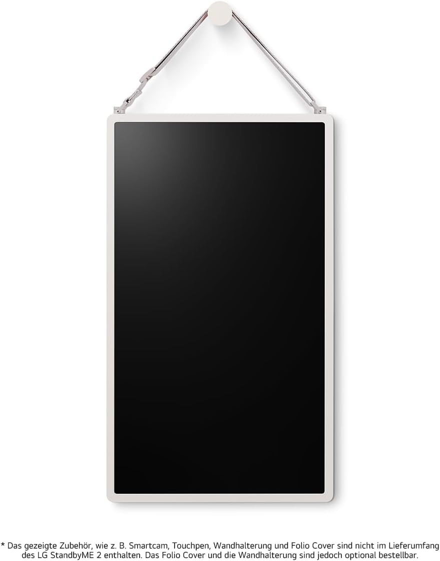 LG 27LX6TDGA TV (27 Zoll) Lifestyle TV Stanbyme 2 (QHD Touchscreen, 60Hz, Integrierter Akku, Streaming Apps) Beigefarben