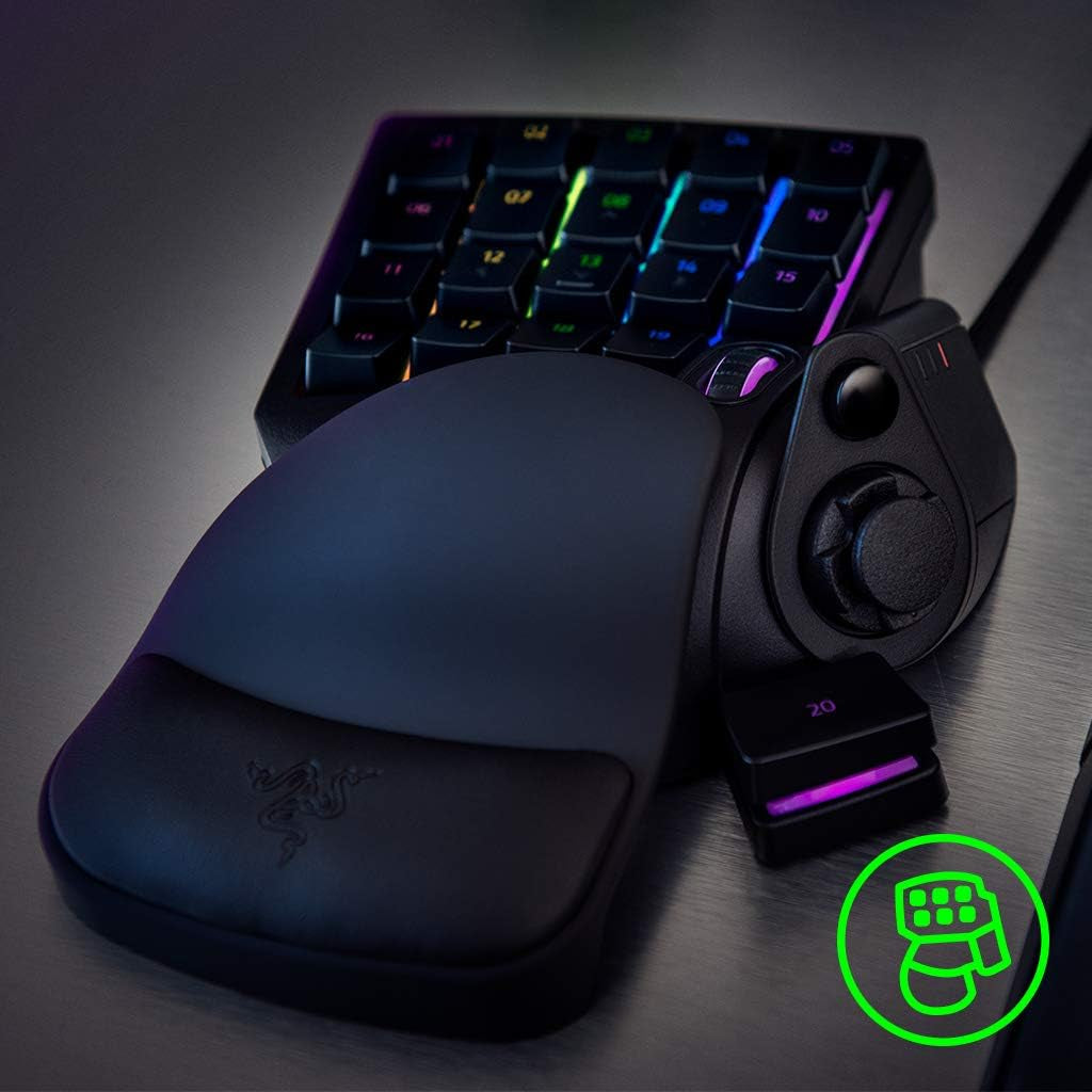 Razer Tartarus V2 - Gaming Keypad (Gamepad Mit Mecha-Membranen Tasten, 32 Programmierbare Tasten, 8-Wege Thumbpad, Handballenauflage, Hypershift, RGB Chroma Beleuchtung) Schwarz