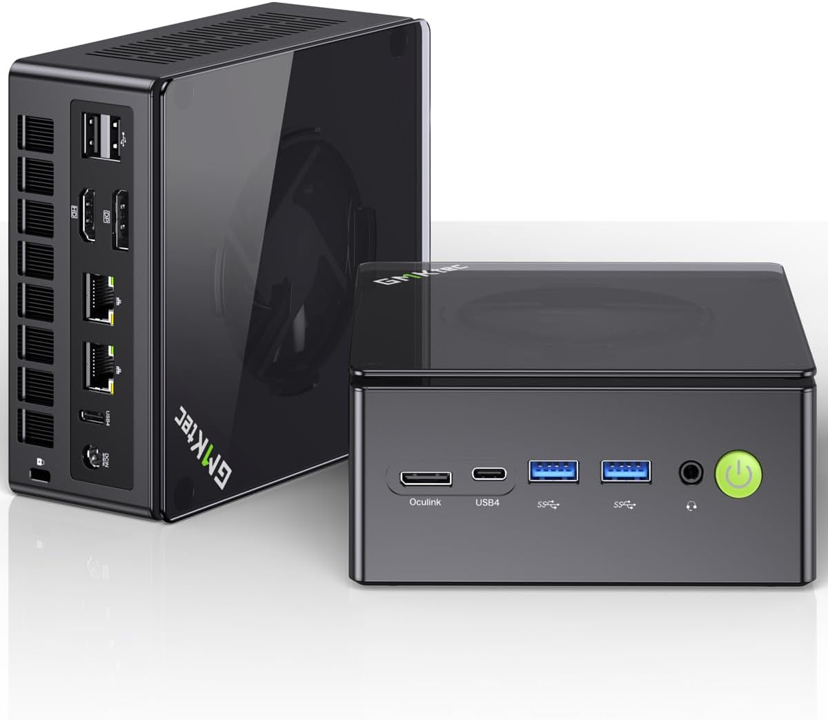 Gmktec AMD Ryzen 7 Gaming Mini PC 8845HS (8K/16T, Bis Zu 5,1 Ghz) K8 plus 32 GB DDR5 RAM 1 TB SSD, Mini Computer Oculink/Dual NIC 2,5G/Wifi 6/BT5.2/HDMI 2.1/USB4/USB3.22 + USB2.02.