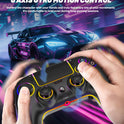 MYSTILUCK Wireless Pro Controller Für Ps-5/Pc/Mac/Ios/Android/Steam Deck, Gamepad Mit 7 Variablen RGB Farben/Hall Effect Sticks&Triggers/Dual Vibration/Headset Anschluss/1500 Mah Akku