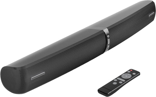Soundbar Für TV Geräte, 2-In-1 Trennbare Tower-Lautsprecher Mit Bluetooth 5.3/Hdmi-Arc/Optisch/Aux – Wandmontagefähige Home Cinema Sound Bar Mit Surround-Sound Für Pc/Gaming/Projektoren (Black) 1Pcs