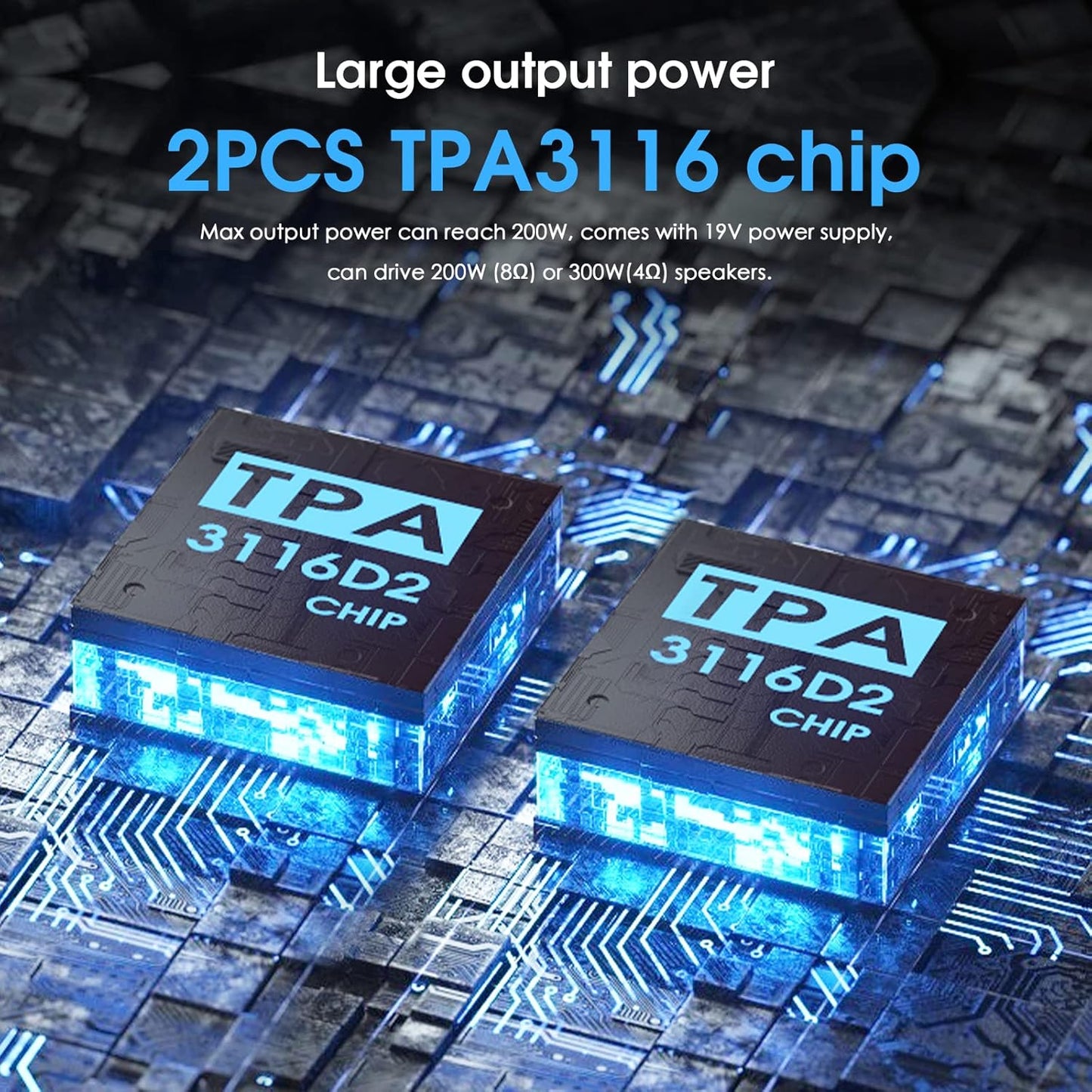 Nobsound 200W Mini Bluetooth Digital Verstärker Hifi Stereo Amplifier Mit Bass Und Höhenregler Für Heimlautsprecher