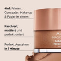M. Asam Magic Finish Make up Mousse Classic (30Ml), 4-In-1 Primer, Make Up, Puder & Concealer, Kaschiert, Gleicht Aus, Verschönert & Perfektioniert - Für Helle Bis Mittlere Haut, Vegan