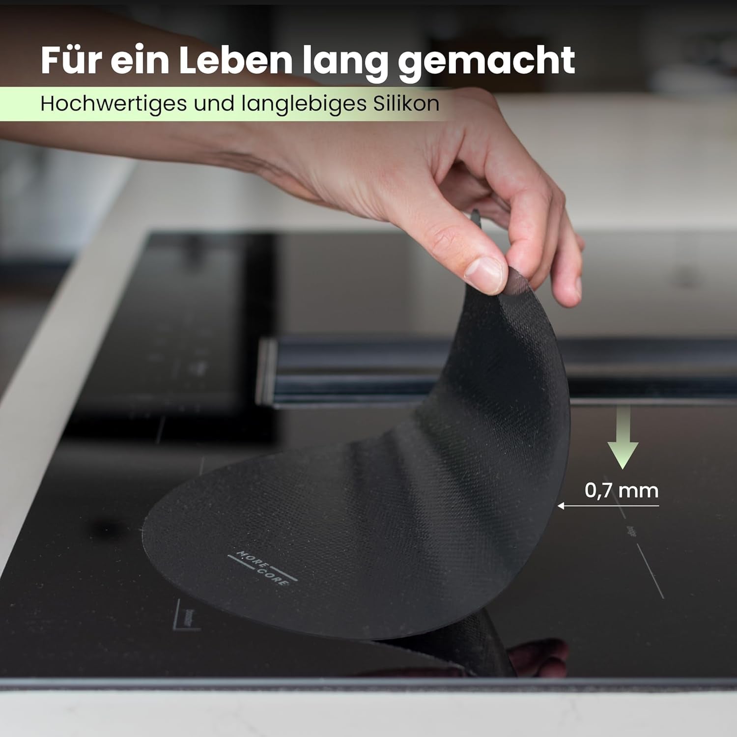 Induktionsschutzmatte | Herdabdeckplatte | Herdabdeckung Induktionsfeld | Kochfeld Abdeckung | Induktionsmatte | Abdeckung Induktionskochfeld | Silikon Matte | Herdabdeckplatten | 5 Stück