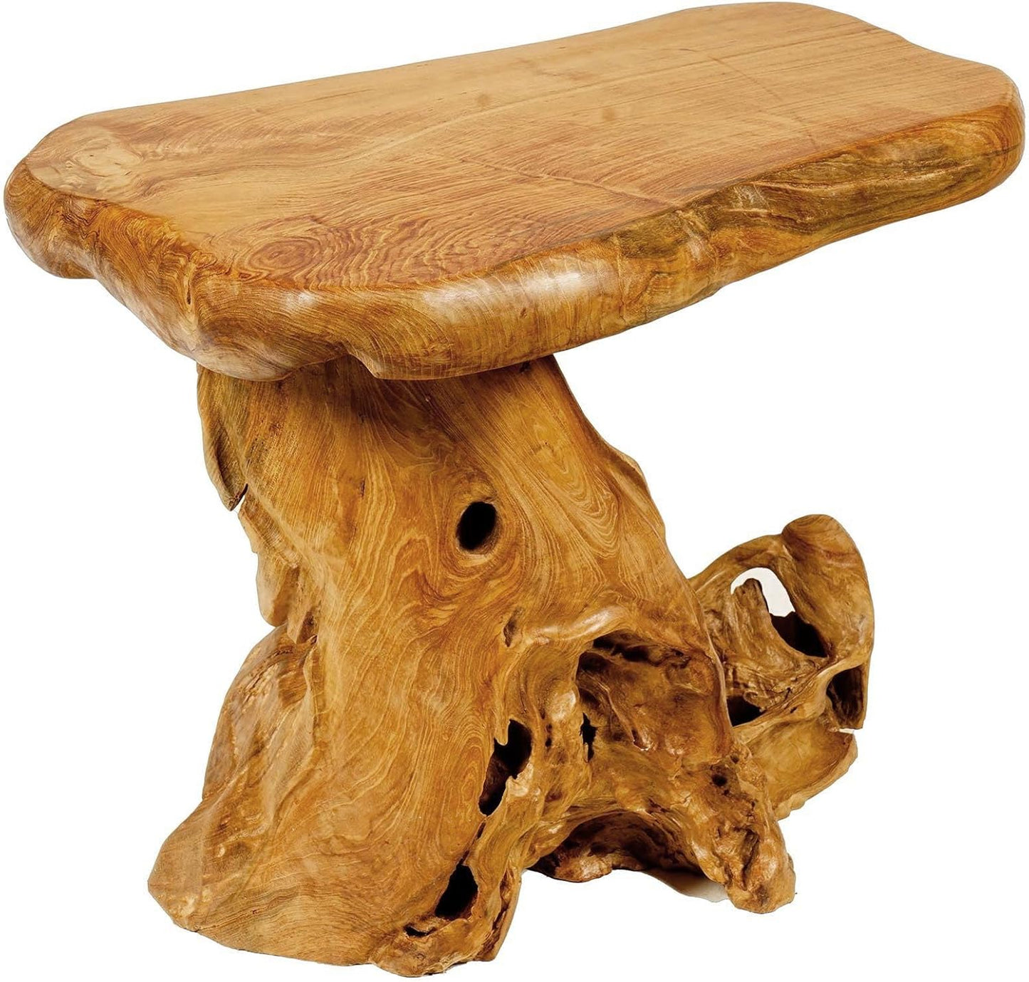 Windalf Rustikaler Couchtisch Juna 61 Cm Garten & Balkon Beistelltisch Handarbeit Wurzelholz