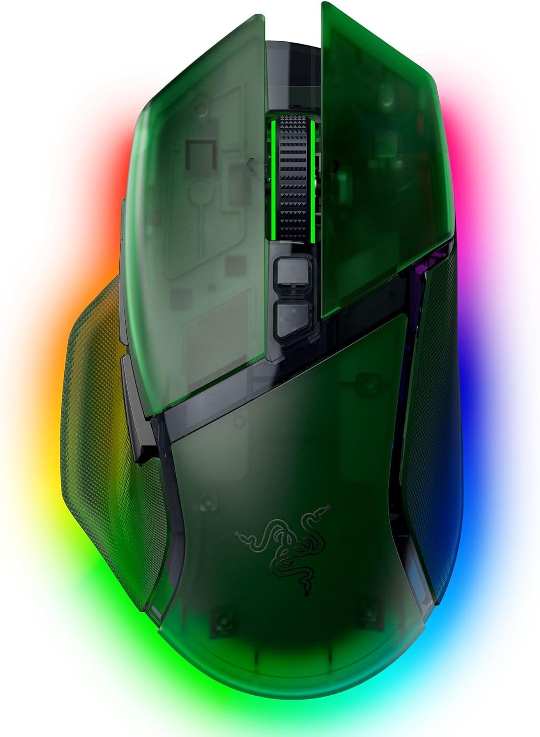 Razer Basilisk V3 Pro 35K Phantom Green Edition - Anpassbare Kabellose Ergonomische Rgb-Gaming-Maus - Optischer 35K DPI Sensor (4-Wege-Scrollrad, 13 Anpassbare Tasten) Phantom Green